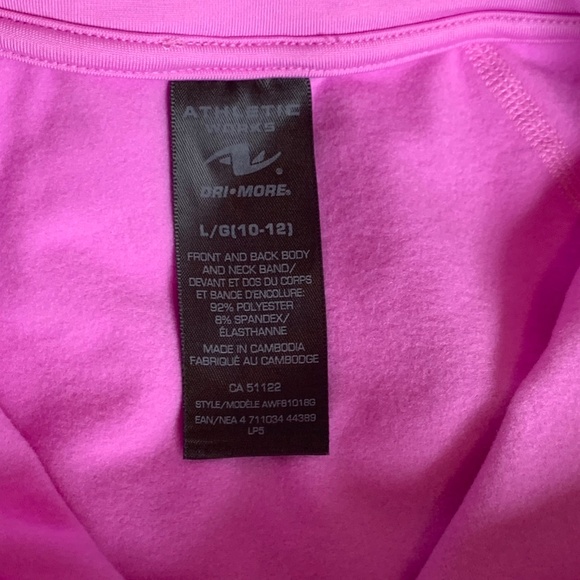 Athletic Works Girls Active Top Size L/G (10-12) NEW - Picture 6 of 7
